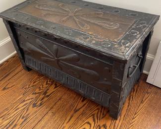 18th Century Mixed Metal Trunk