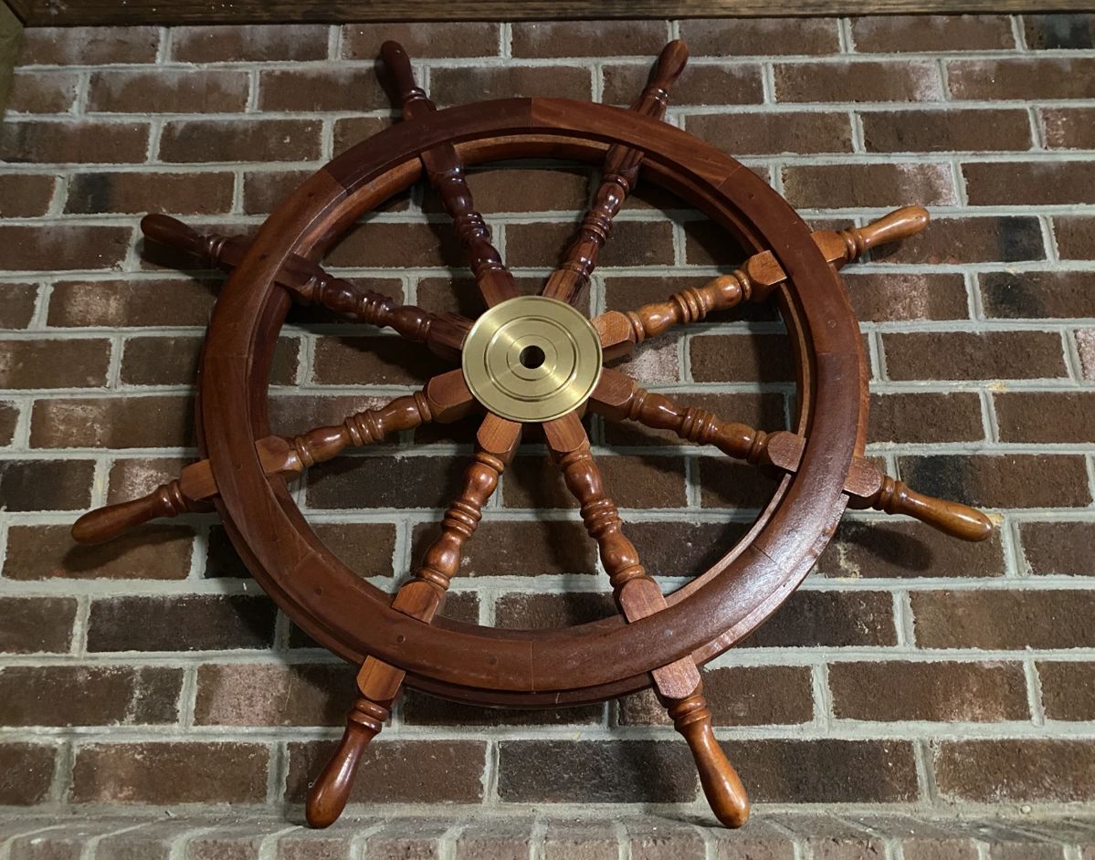 Ship’s wheel.
