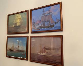 Naval ship prints.