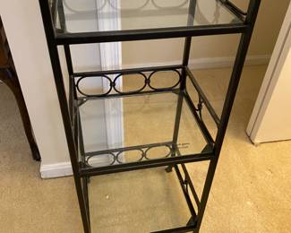 Wine holder and table.