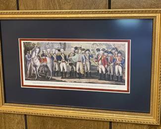 “Battle of Yorktown” framed and matted.