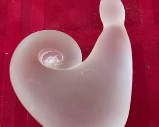 Lead crystal snail by Aldon.