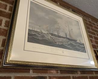 Vintage Naval prints.