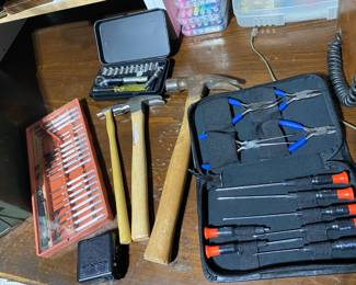 Assorted tool sets.