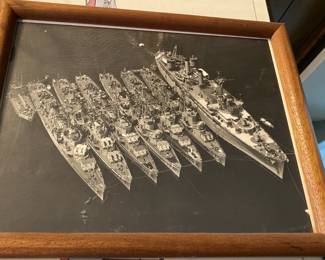 Vintage Navy ship photo.