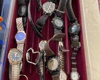 Assorted watches.