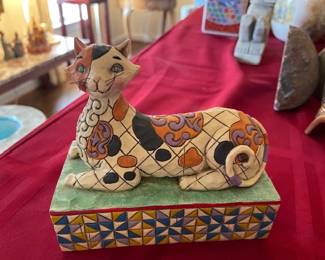 Jim Shore Heartwood Creek Calliope Cat Calico 2005 #V4004863 Ensco Collectible.