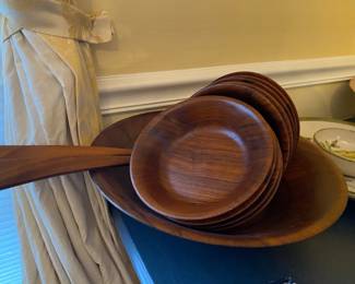 Wooden bowls.