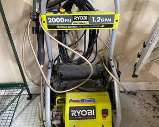Ryobi 2000 PSI pressure washer.