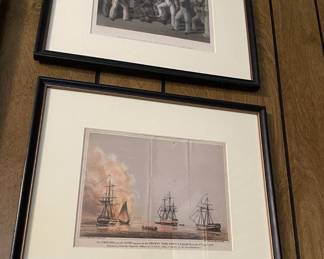 Vintage Naval prints.