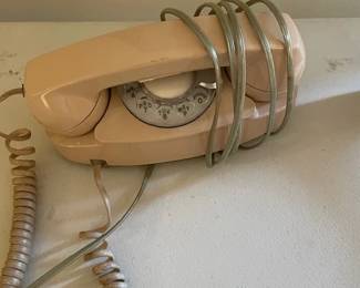 Vintage Bell ATT Princess Rotary Dial Telephone Phone Beige Original Cords 702BM.