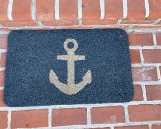 Navy door mat.
