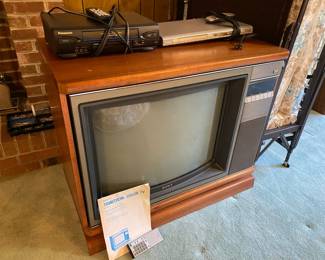 Vintage Trinitron Color TV.