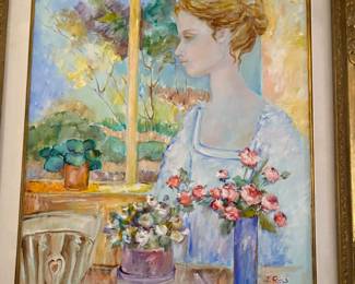 J. Ross oil painting