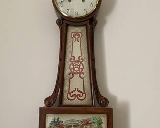 New England banjo clock - "Beleden" residence of W. K. Sessions.