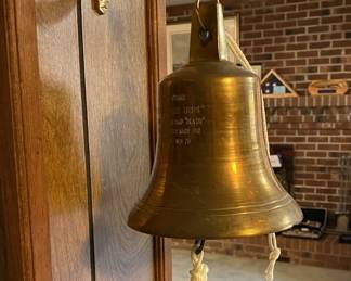 Vintage brass ship's bell.