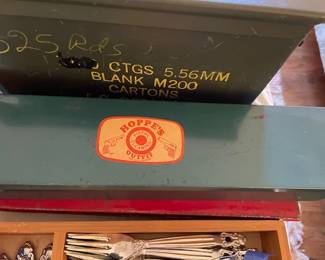 Ammunition cases.