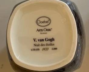 Van Gogh vase by Goebel
