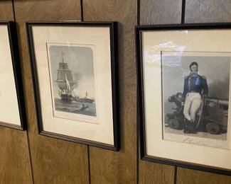 Vintage Naval prints.