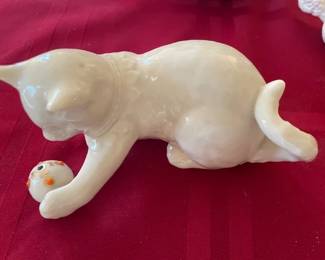 Vintage Lenox China Jewels Collection Cat Kitten Figurine Ca.1991.