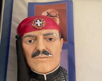 Evzon Greek guard Bossons plaster character wall plaque.