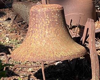 Another Old Bell off a Wharton County Church, Cast Iron Cauldron