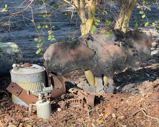 Metal Gas Can, Buffalo Yard Cut Out