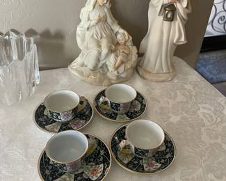 Herend Demitasse set and Capodimonte set