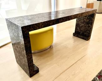 Tron Styled faux granite long table