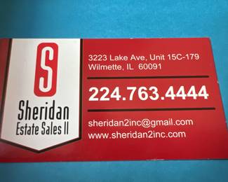 Thank you for spending your time with Sheridan Estate Sales II!