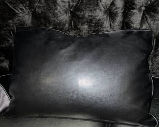 Leather Decorative Accent Pillow