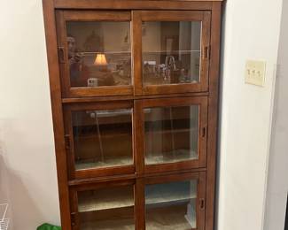 Beautiful sliding glass door cabinet for display