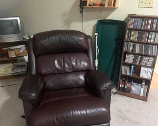Leather recliner