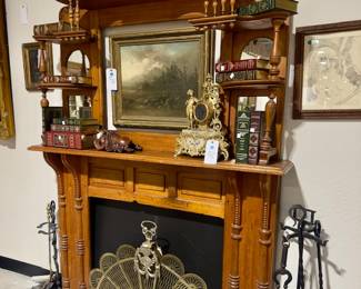 Authentic Antique/Victorian Fireplace
Vintage Fan FP Screen & FP Tools