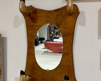 Wall Mirror w/Hooves as Coat Rack Hooks
Your Cabin needs one 