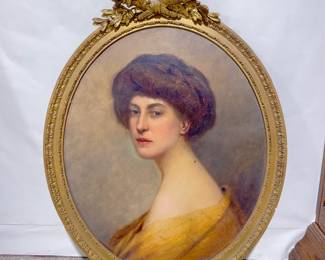 Victorian Large Oval Portrait of a Lady
Unknown Artist