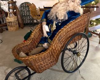 Wicker Antique People Carrier with the Wizard Figure Custom