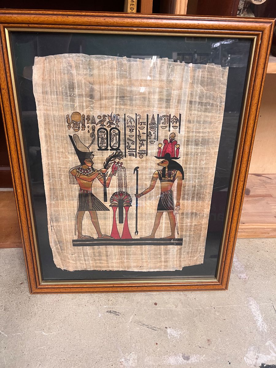 Hand made Papyrus artwork made in Egypt