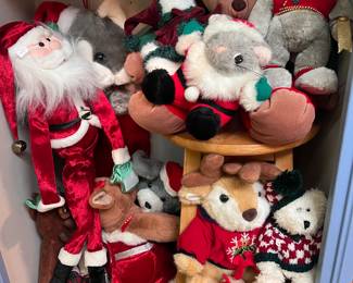 Large selection of Christmas Stuffed animals 