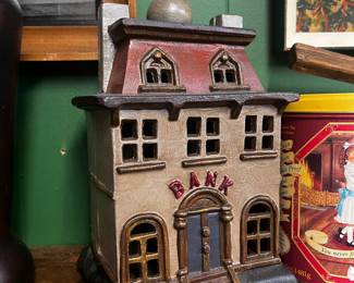 Cast iron bank