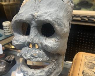Paper mache vintage Halloween mask
