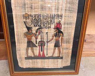 Hand made Papyrus artwork made in Egypt