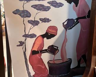 Two Women Pouring by Judy Mastrangelo