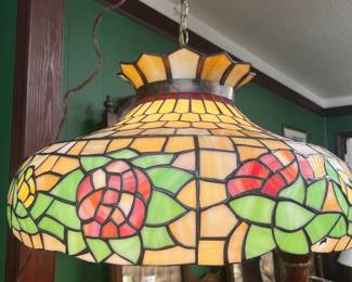 Large stained glass chandelier 