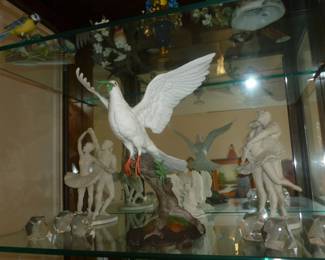 Boehm Dove, Franklin Porcelain items, crystal paperweights