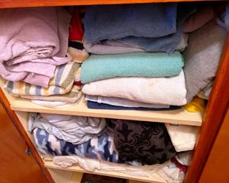Sheets, towels, blankets