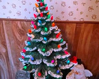 A large ceramic Christmas tree!