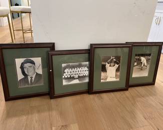 Framed baseball photos