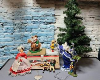 Dept 56 Apple Orchard  Cowboy Santa  Old World Christmas Ornaments  Wizard Santa  Boone Hall
