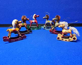 Vintage Wood Rocking Horses 6 